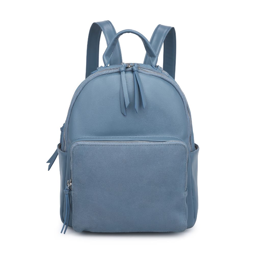Product Image of Moda Luxe Blair Backpack 842017127383 View 1 | Blue Fog