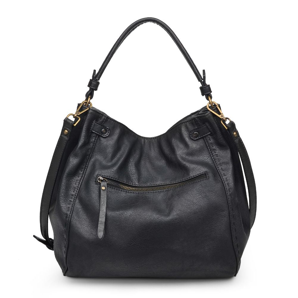 Product Image of Moda Luxe Raven Hobo 842017120704 View 7 | Black