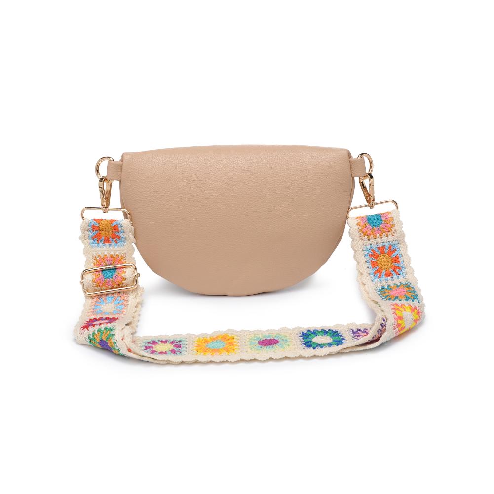 Woman wearing Natural Moda Luxe Stylette Belt Bag 842017134787 View 7 | Natural