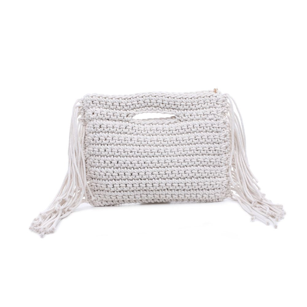 Woman wearing Ivory Moda Luxe Frankie Handbag 842017129745 View 5 | Ivory