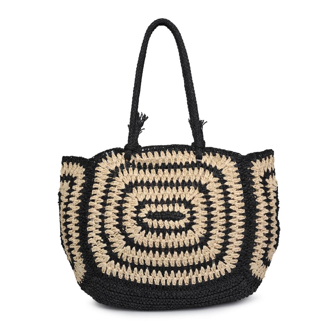 Woman wearing Black Natural Moda Luxe Isla Tote 842017137672 View 7 | Black Natural
