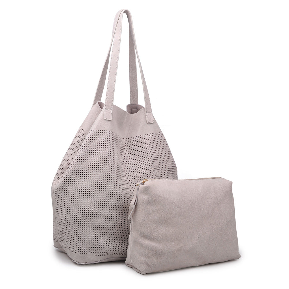 Woman wearing Putty Moda Luxe Stella Tote 842017115342 View 2 | Putty