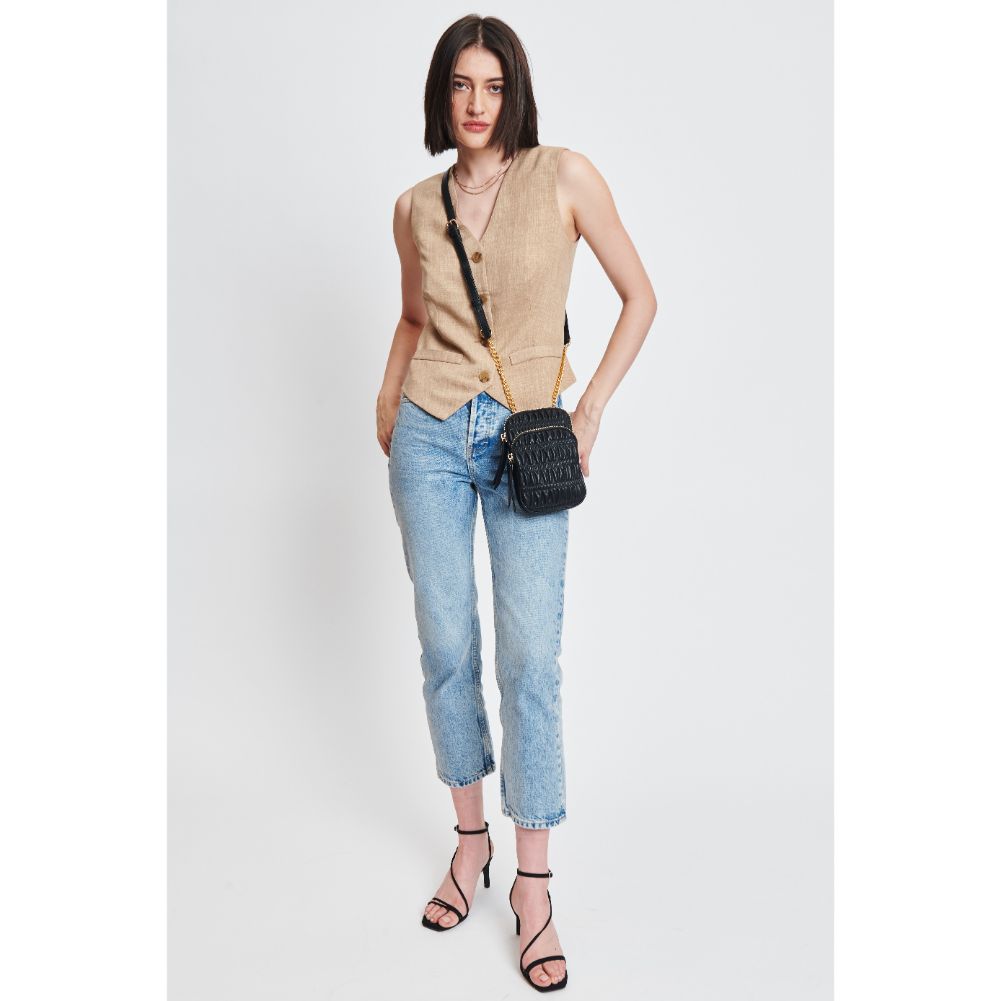Woman wearing Black Sol and Selene Chantal Crossbody 842017131458 View 2 | Black