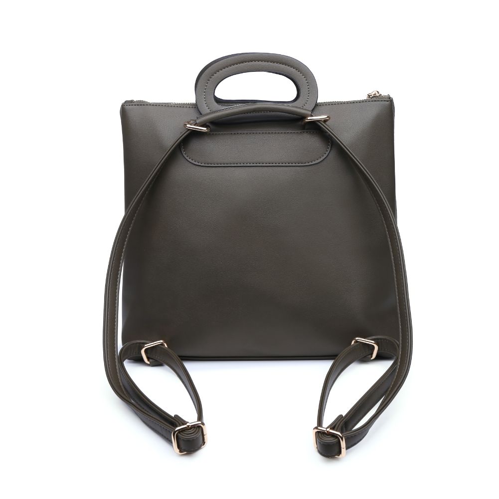 Product Image of Moda Luxe Brooklyn Backpack 842017121183 View 3 | Olive