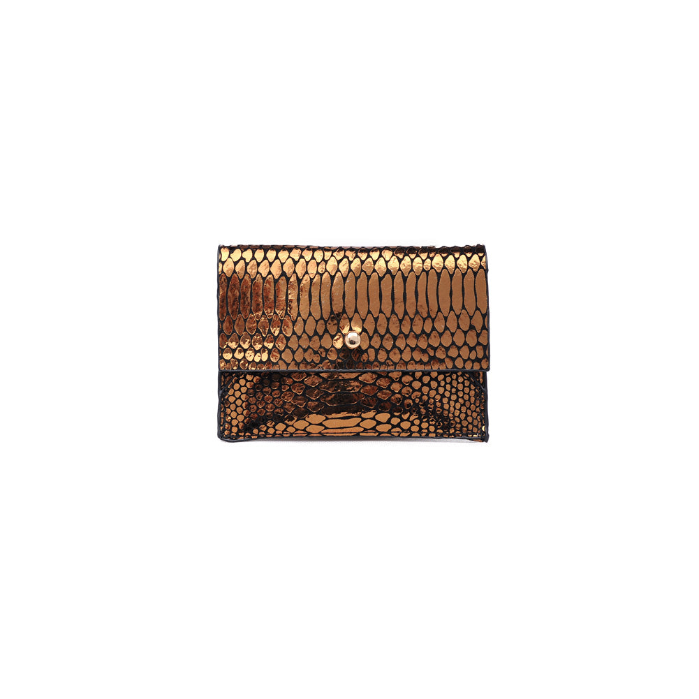 Product Image of Moda Luxe Elle Snake Wallet 842017119937 View 1 | Gold