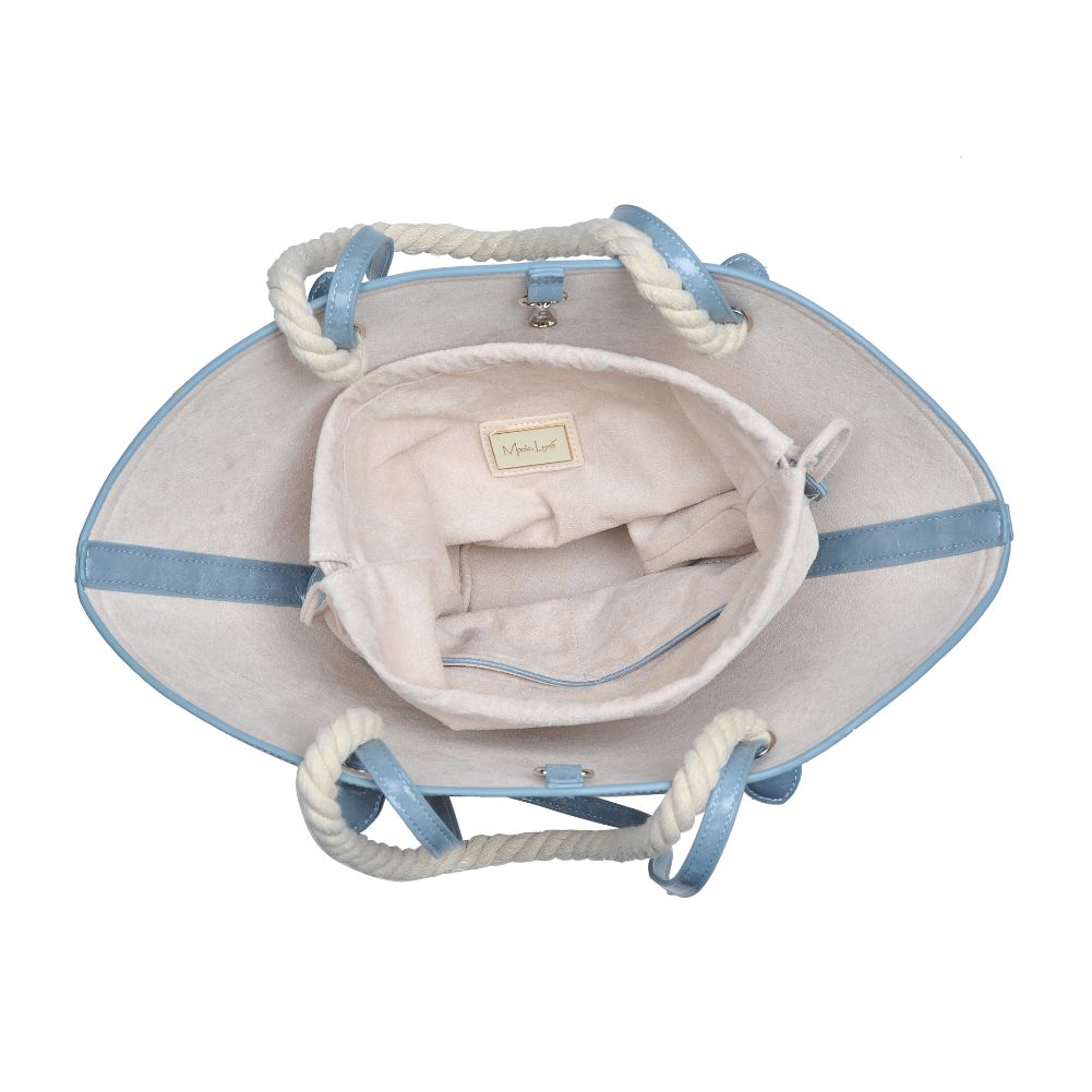 Product Image of Moda Luxe Milos Tote 842017123798 View 4 | Sky Blue
