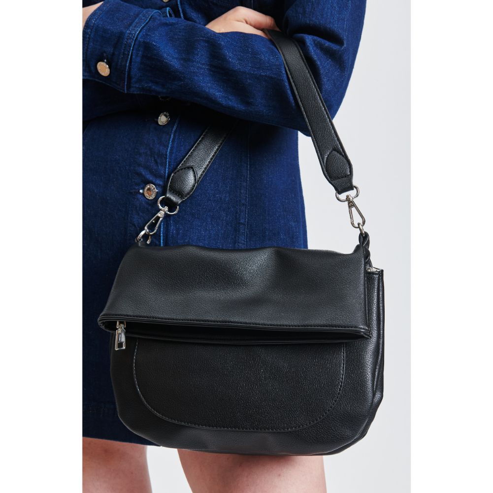 Woman wearing Black Sol and Selene Blake Crossbody 842017132660 View 4 | Black