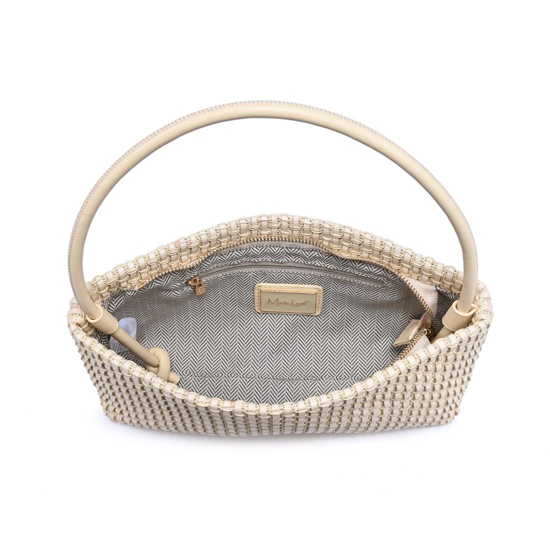 Woman wearing Cream Moda Luxe Lucy Shoulder Bag 842017140344 View 9 | Cream