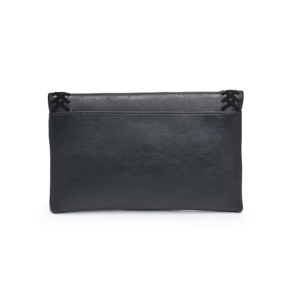 Product Image of Moda Luxe Palermo Clutch 819248014416 View 3 | Black