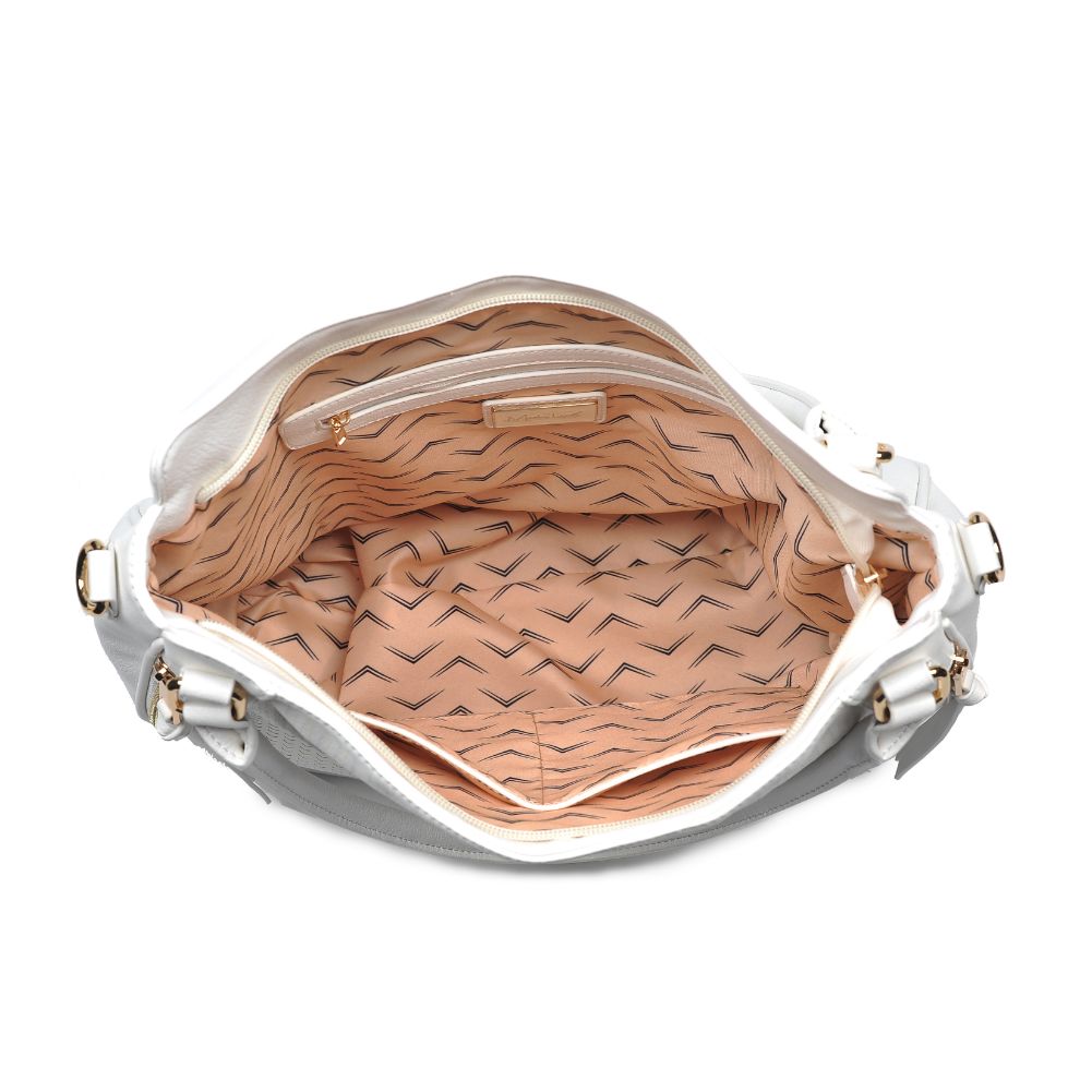 Product Image of Moda Luxe Angelica Satchel 842017123873 View 4 | White