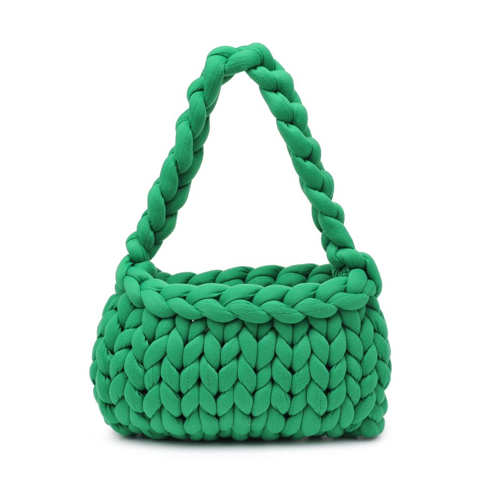 Woman wearing Kelly Green Moda Luxe Trendelle Hobo 842017134954 View 7 | Kelly Green