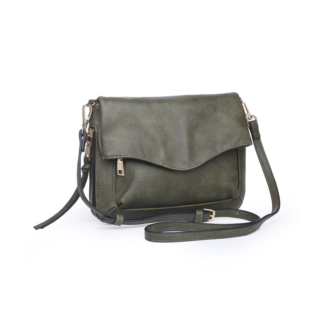 Product Image of Moda Luxe Easy Foldover Crossbody 842017109839 View 3 | Olive