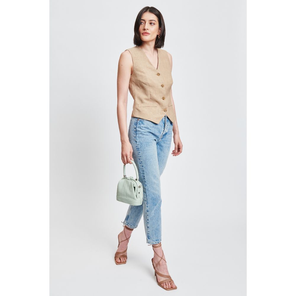 Woman wearing Sage Sol and Selene Charmaine Crossbody 842017131298 View 2 | Sage