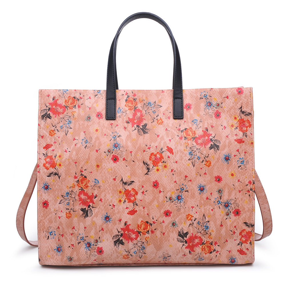 Product Image of Moda Luxe Julian Print Tote 842017118534 View 7 | Blush
