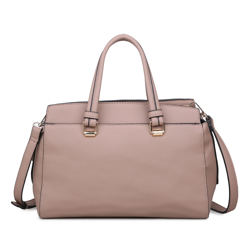 Product Image of Moda Luxe Boston Satchel 842017115724 View 1 | Natural