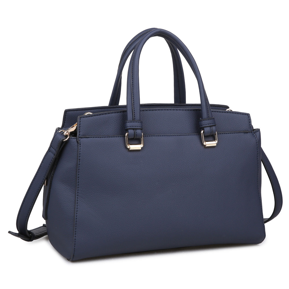 Product Image of Moda Luxe Boston Satchel 842017115700 View 2 | Navy