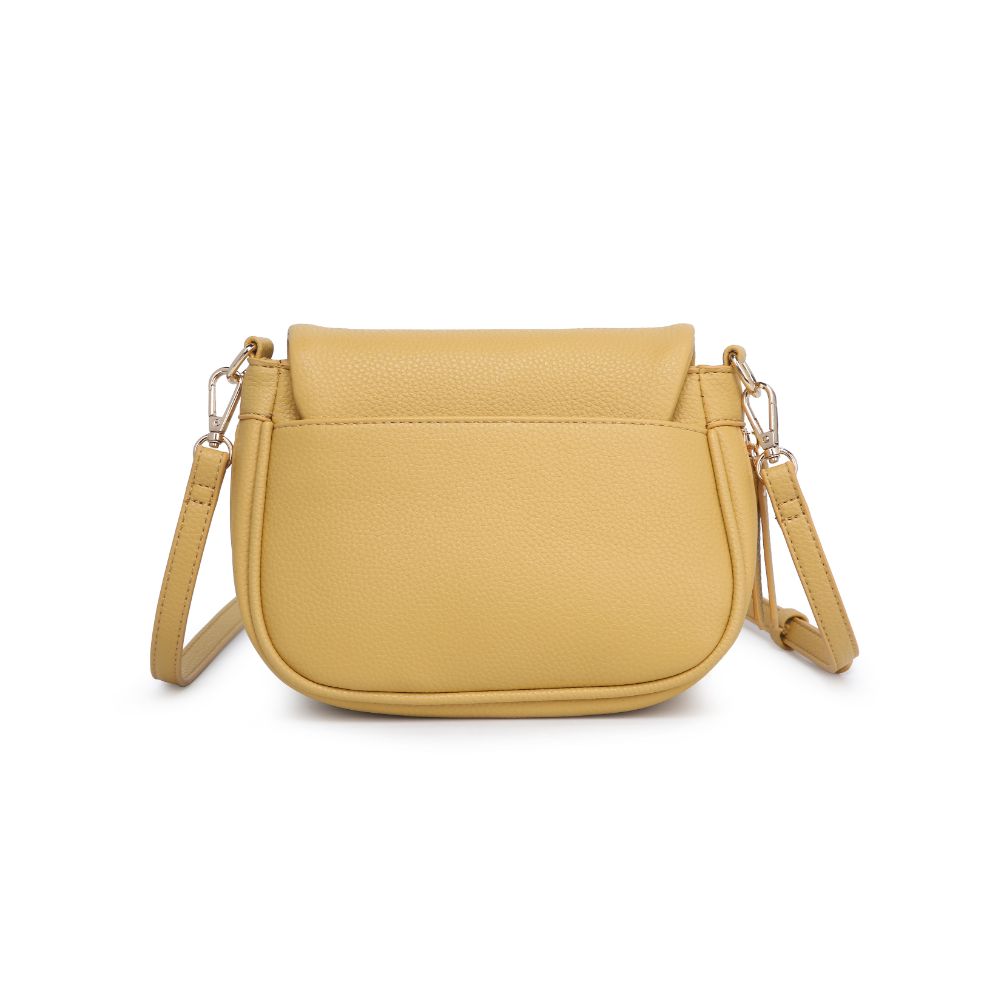 Woman wearing Mustard Moda Luxe Diva Crossbody 842017127499 View 7 | Mustard