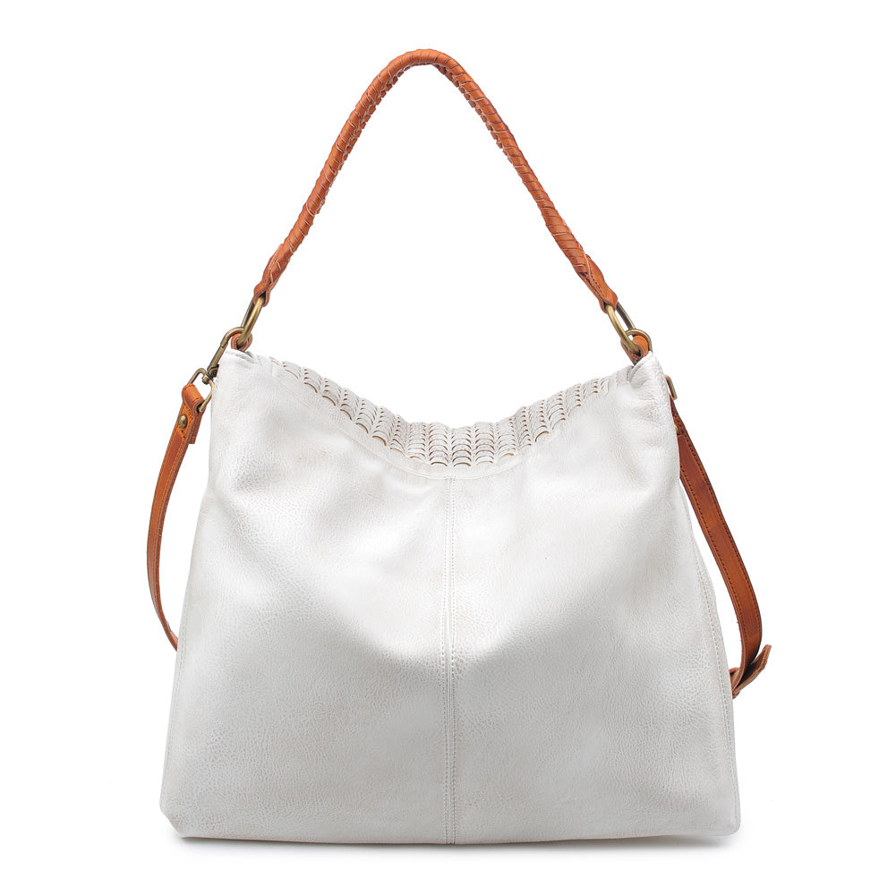 Product Image of Moda Luxe Adriana Hobo 842017113720 View 3 | White