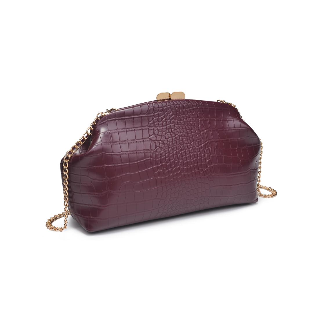 Product Image of Moda Luxe Camille Clutch 842017139188 View 6 | Burgundy