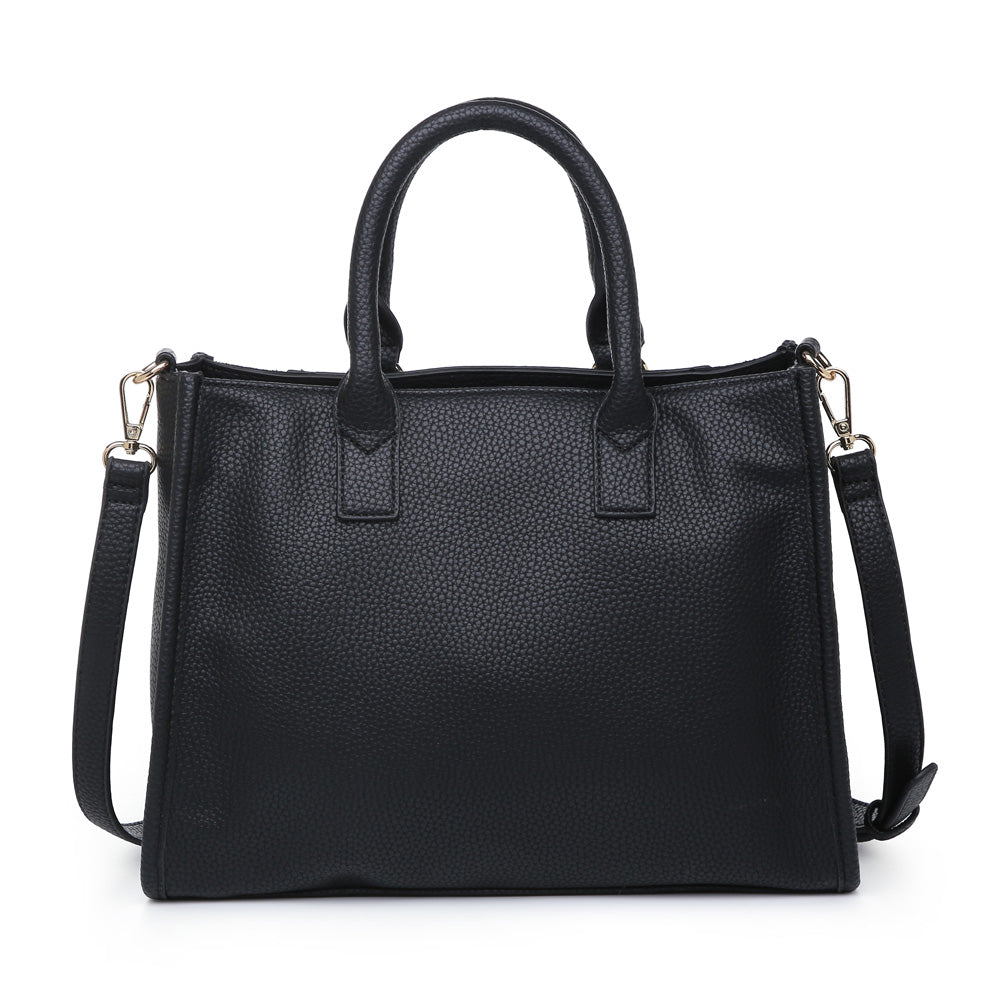 Product Image of Moda Luxe Bridgette Satchel 842017119654 View 3 | Black