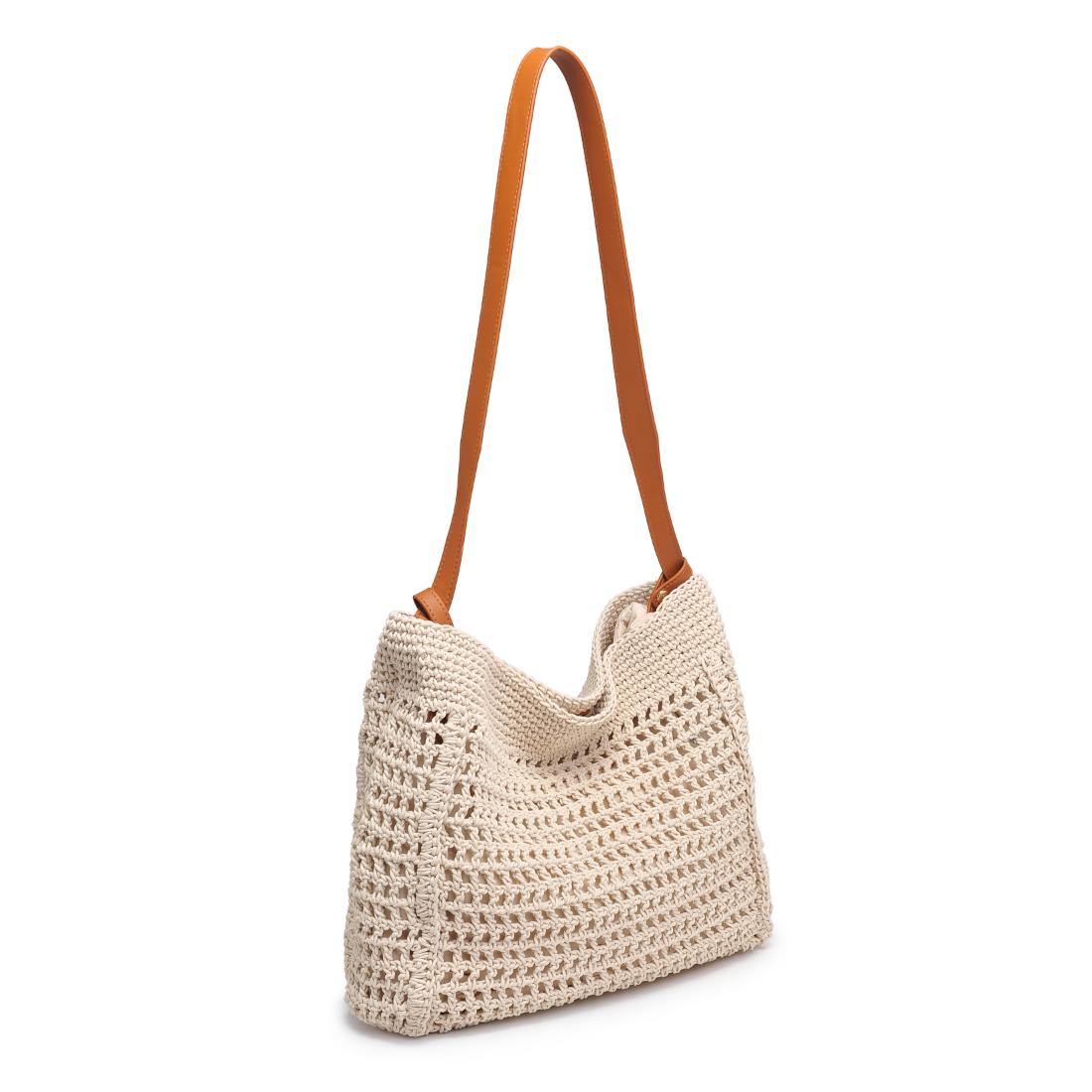 Woman wearing Ivory Tan Moda Luxe Bree Shoulder Bag 842017137788 View 6 | Ivory Tan
