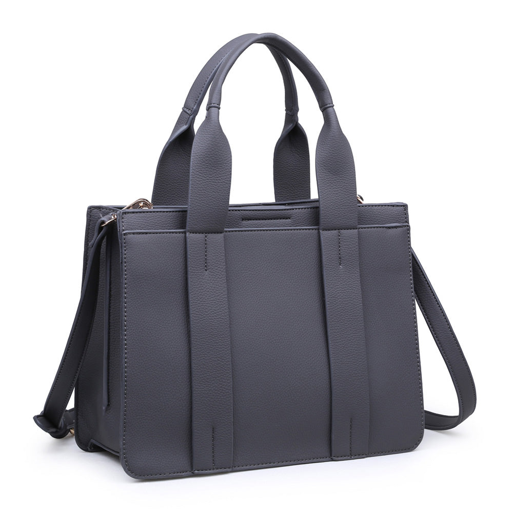 Product Image of Moda Luxe Kelly Satchel 842017116349 View 2 | Grey