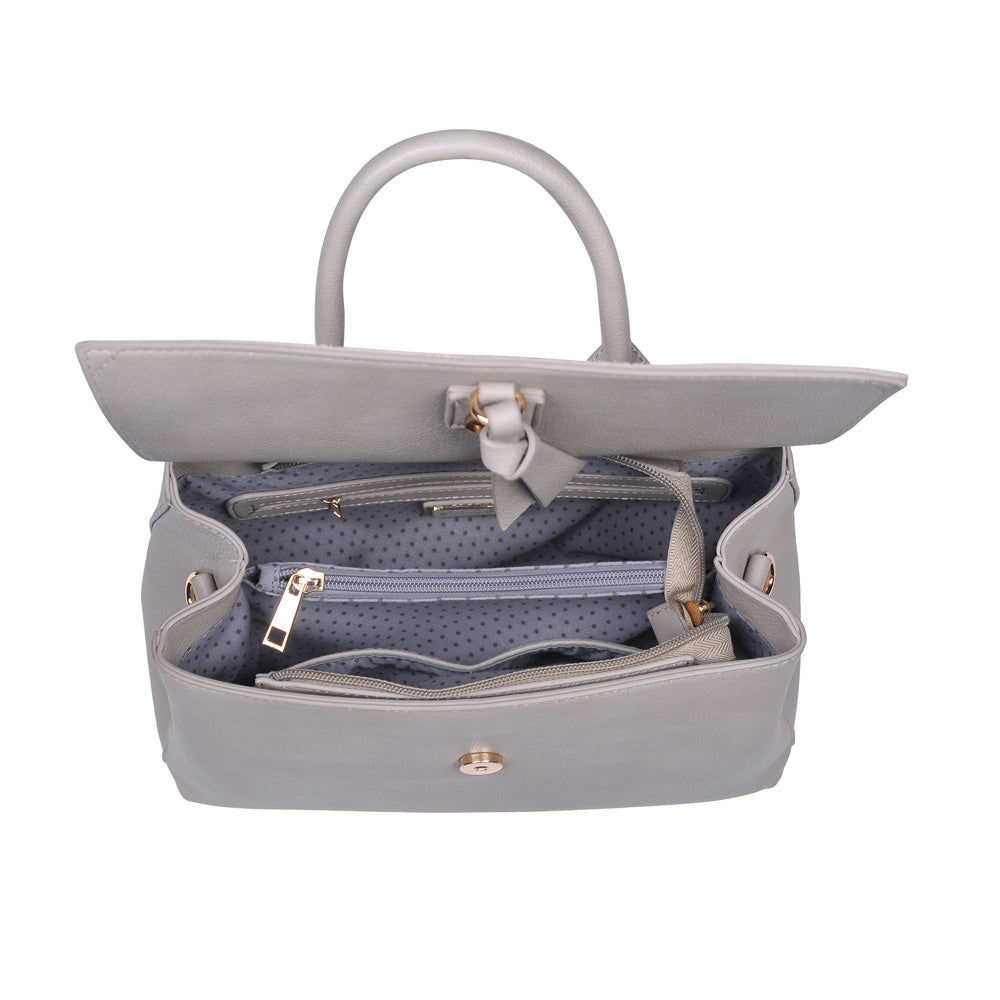 Product Image of Moda Luxe Clare Satchel 842017118350 View 4 | Grey