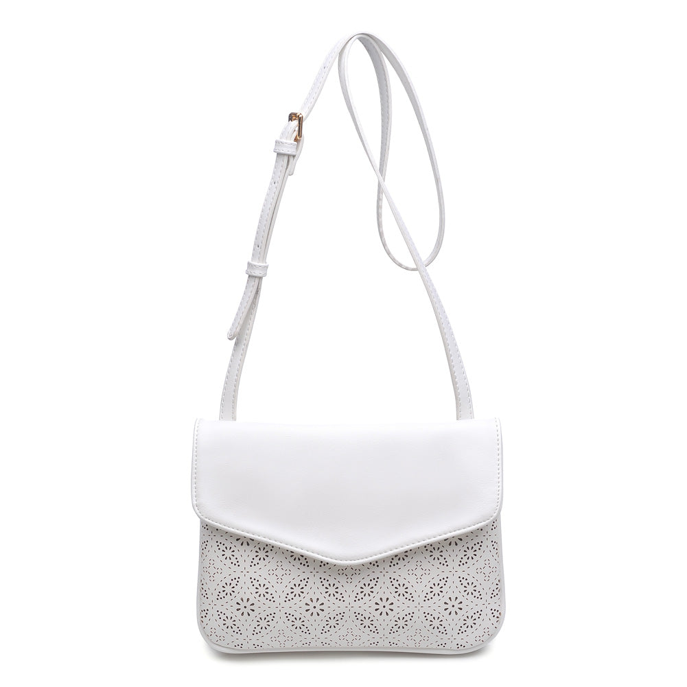 Product Image of Moda Luxe Tate-Perf Crossbody 842017111221 View 1 | White