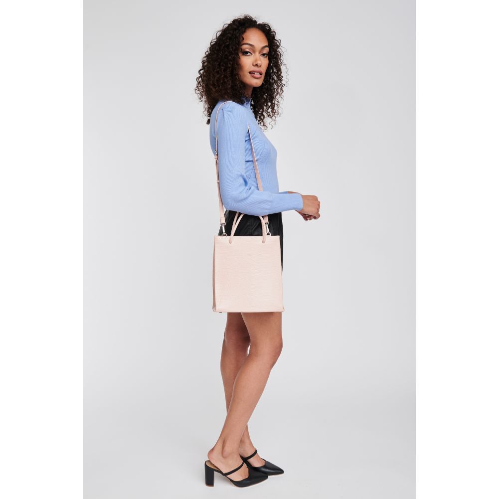 Woman wearing Ballet Moda Luxe Piper Tote 842017125136 View 4 | Ballet