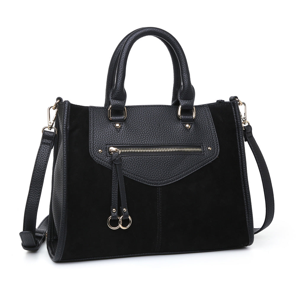 Product Image of Moda Luxe Bridgette Satchel 842017119654 View 2 | Black