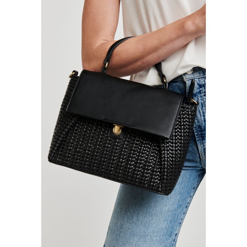 Woman wearing Black Moda Luxe Sydney Crossbody 842017124870 View 2 | Black