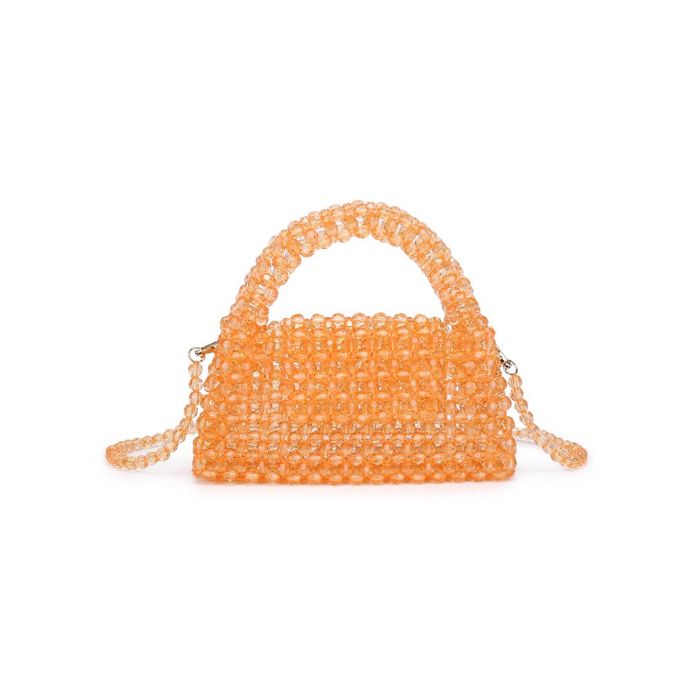 Woman wearing Orange Moda Luxe Dolly Evening Bag 842017133865 View 5 | Orange
