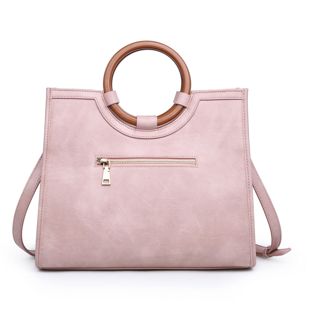Product Image of Moda Luxe Laguna Print Satchel 842017118909 View 3 | Blush