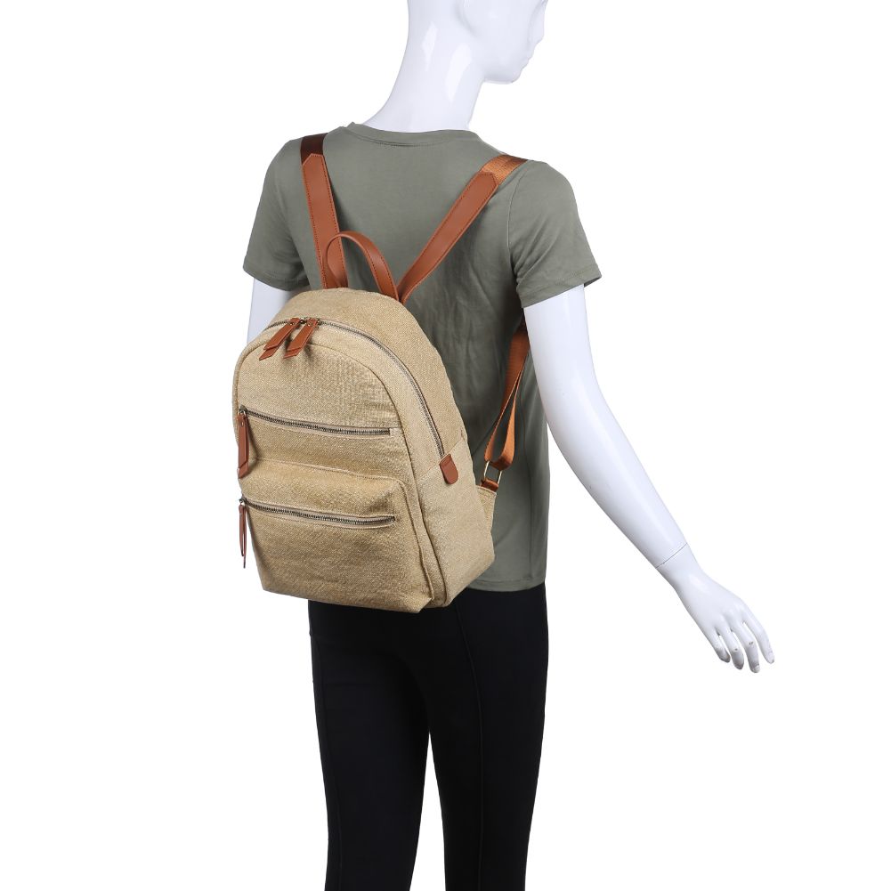 Product Image of Moda Luxe Panama Backpack 842017124528 View 5 | Natural