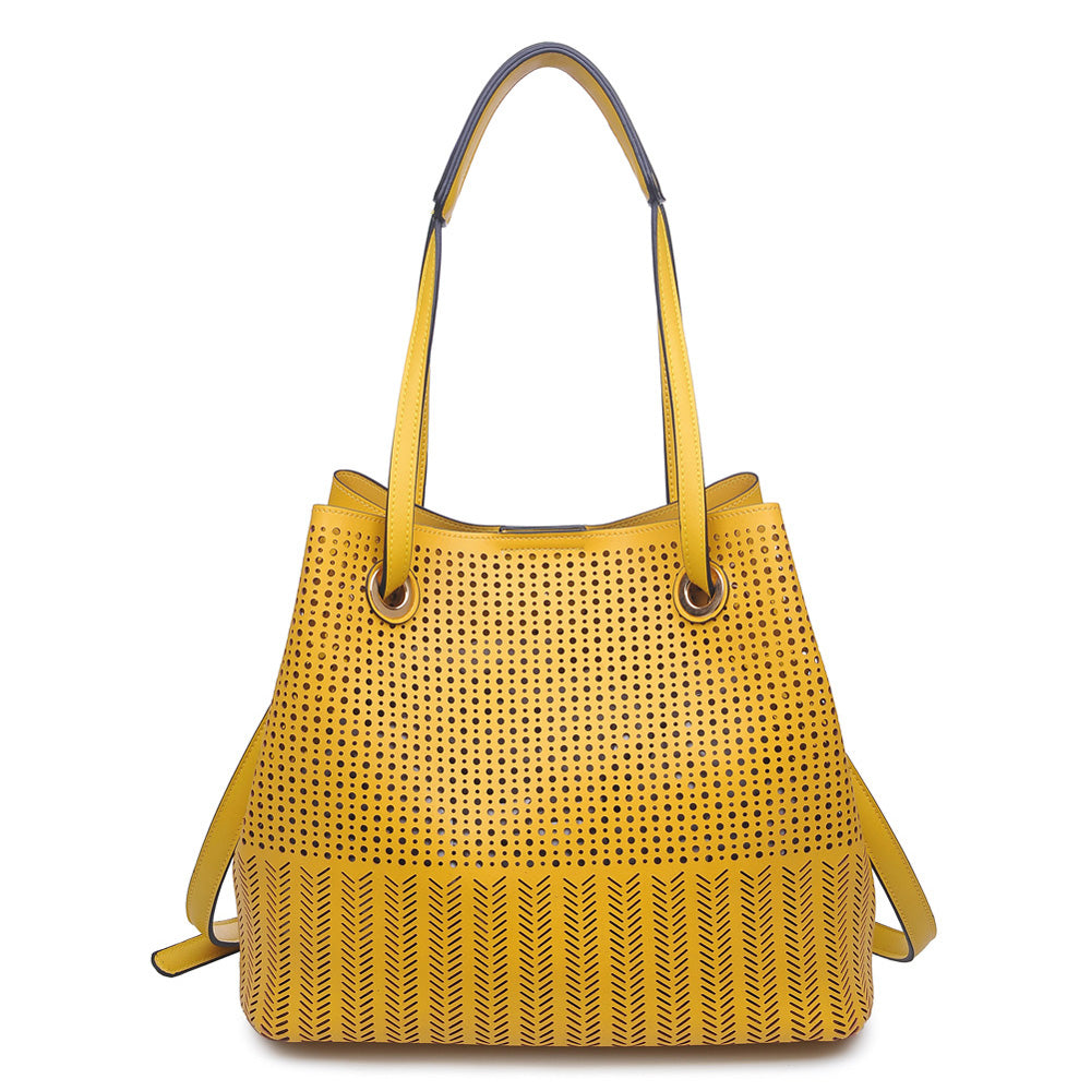 Product Image of Moda Luxe Clara Tote 842017111832 View 1 | Mustard