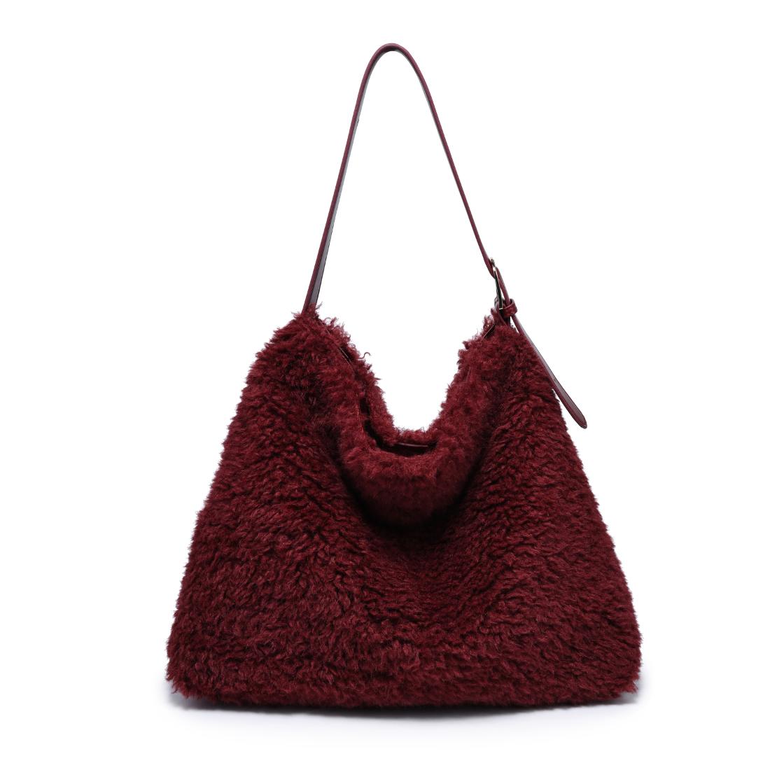 Moda Luxe Neve Sherpa Tote 842017142447 View 7 | Burgundy
