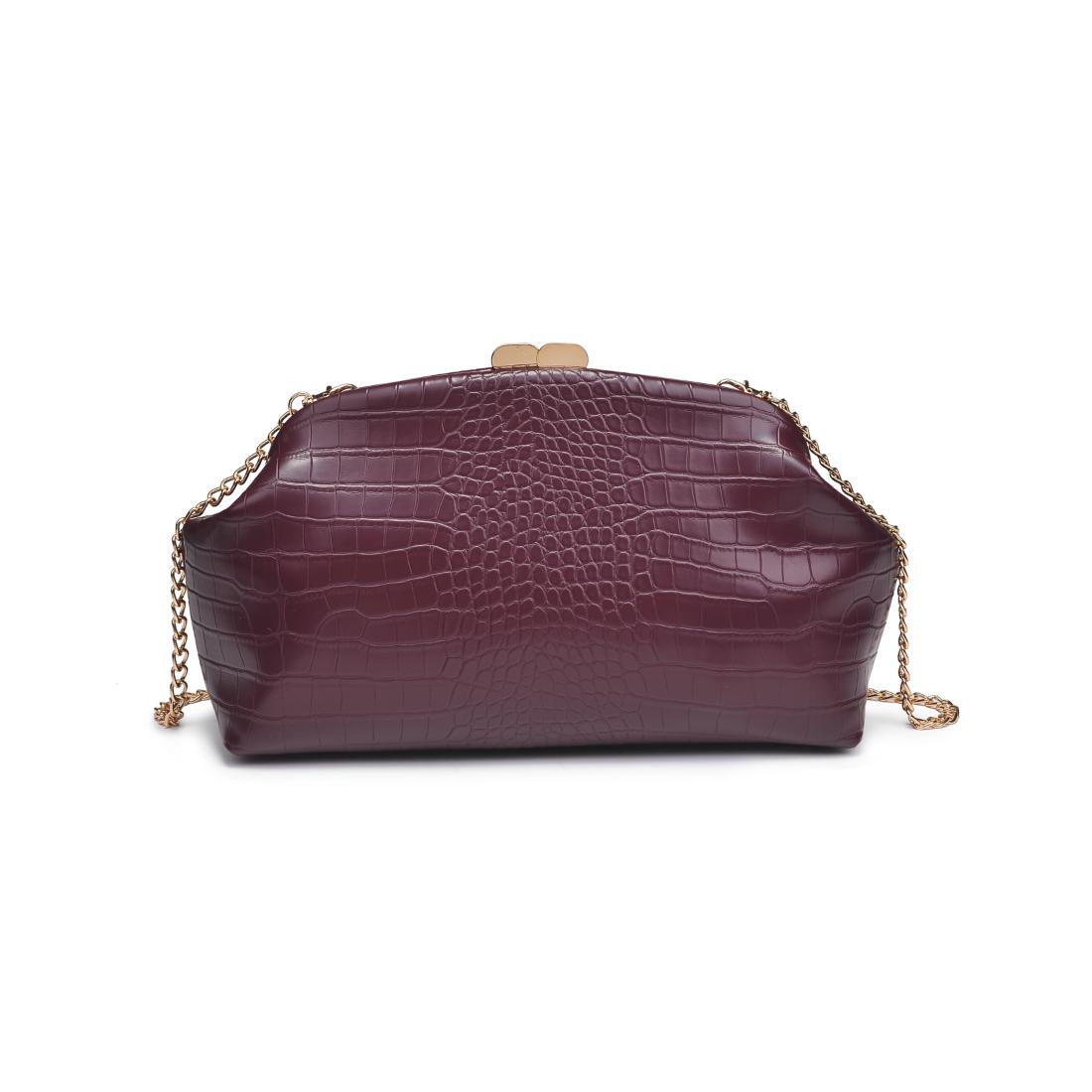 Product Image of Moda Luxe Camille Clutch 842017139188 View 5 | Burgundy