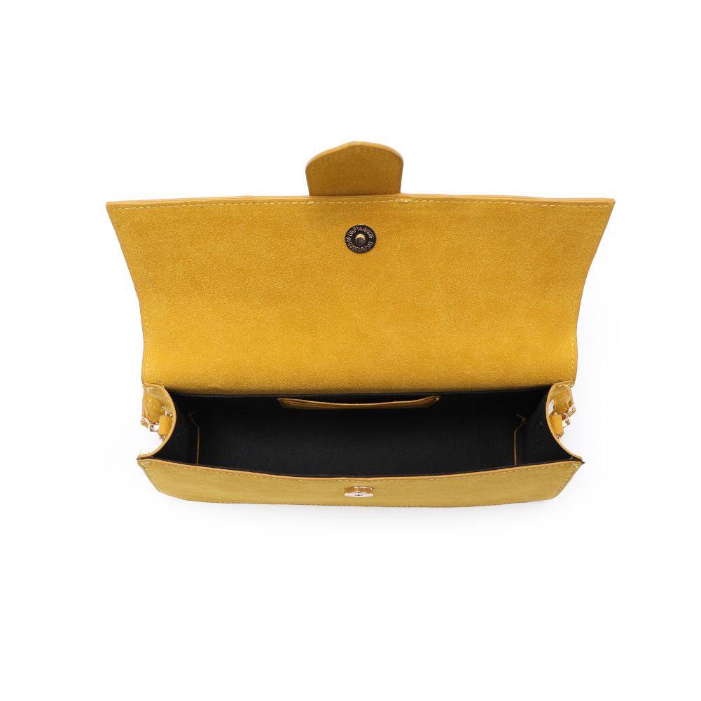 Product Image of Moda Luxe Violet - Suede Crossbody 842017130758 View 8 | Yellow