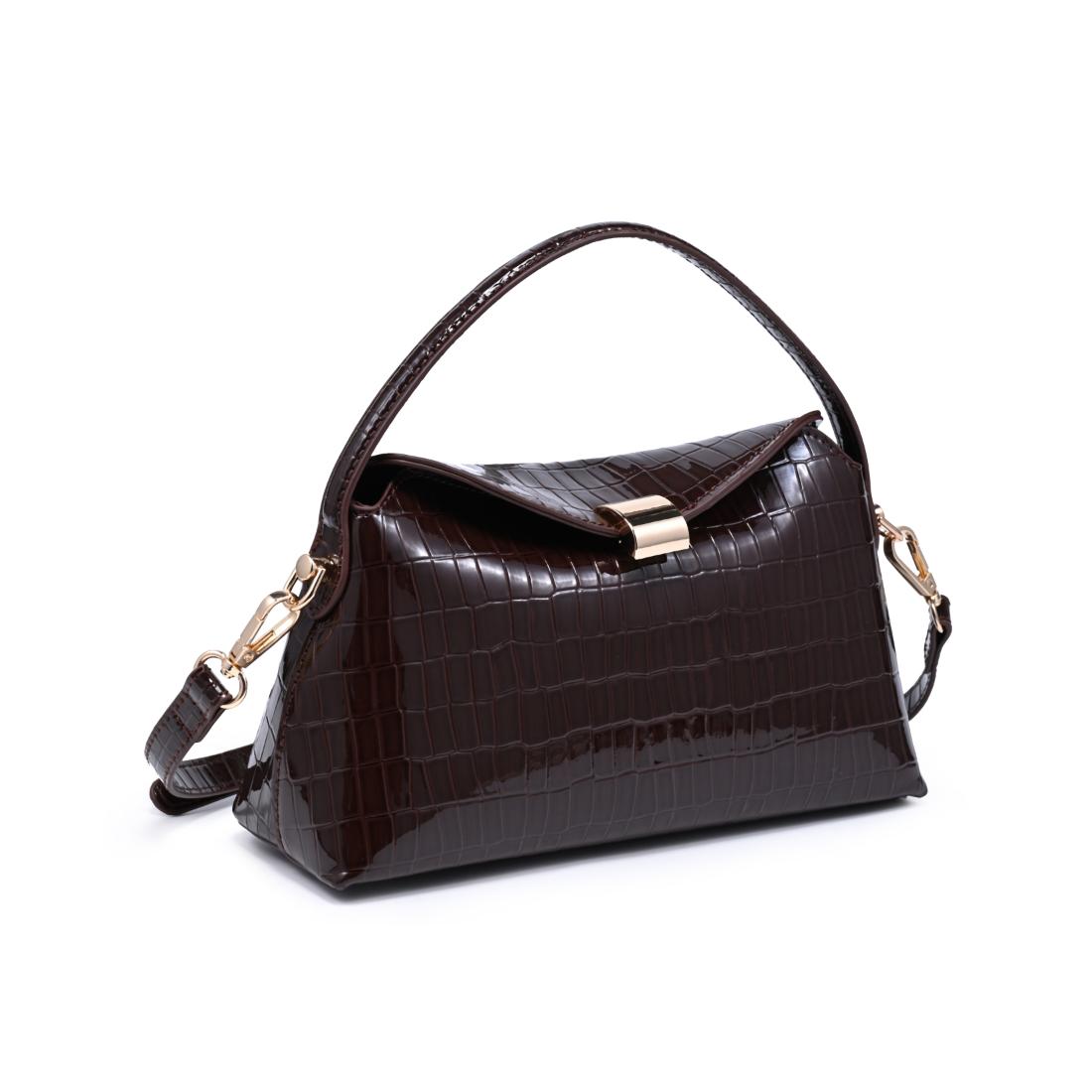 Moda Luxe Katerina - Croco Crossbody 842017143161 View 2 | Chocolate