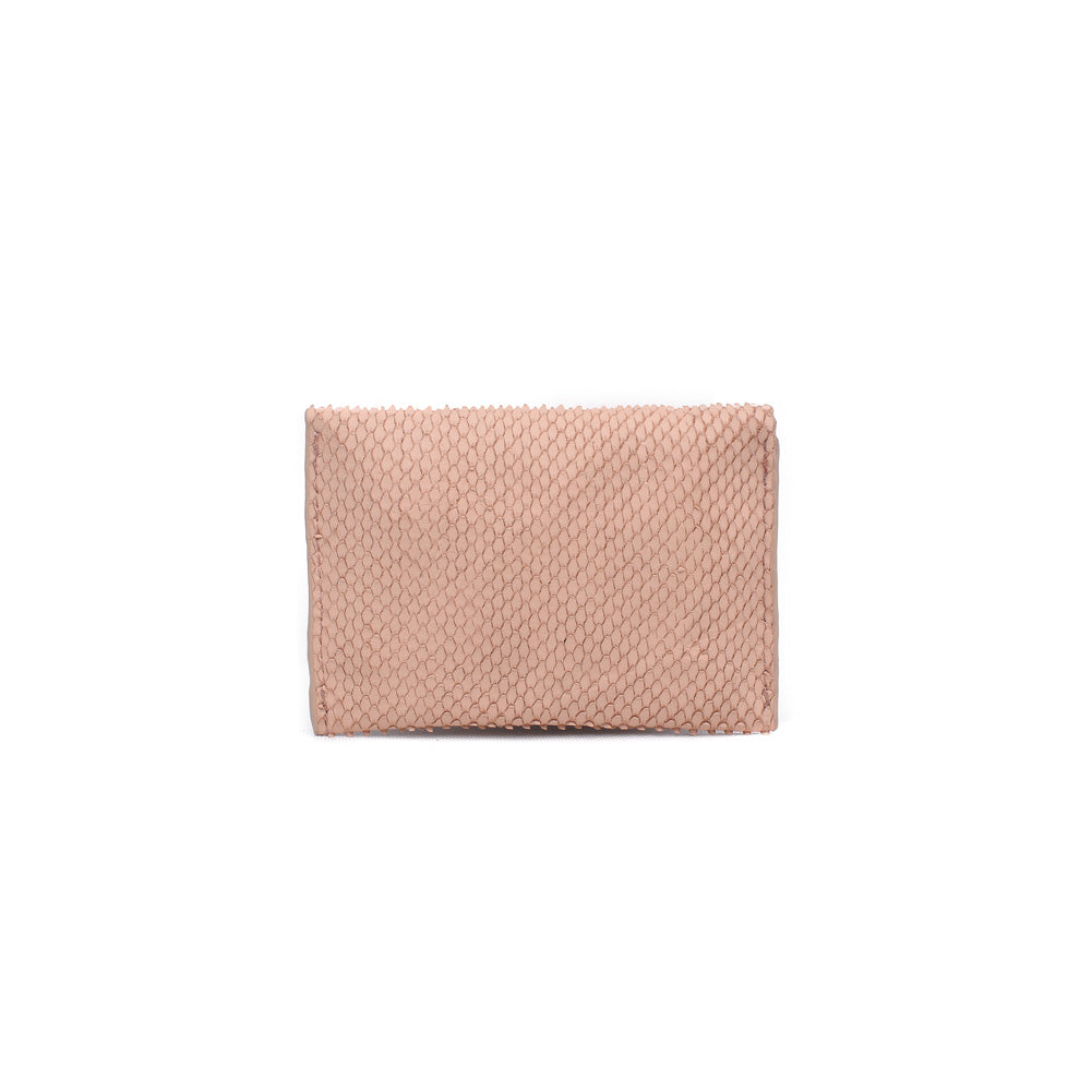 Product Image of Moda Luxe Elle Lizard Card Holder 842017119975 View 3 | Nude