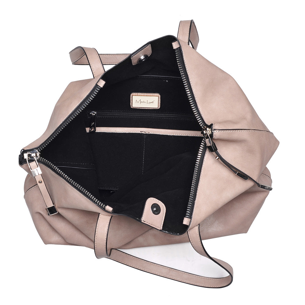 Product Image of Moda Luxe South Hampton Pebble Tote 842017117353 View 4 | Taupe