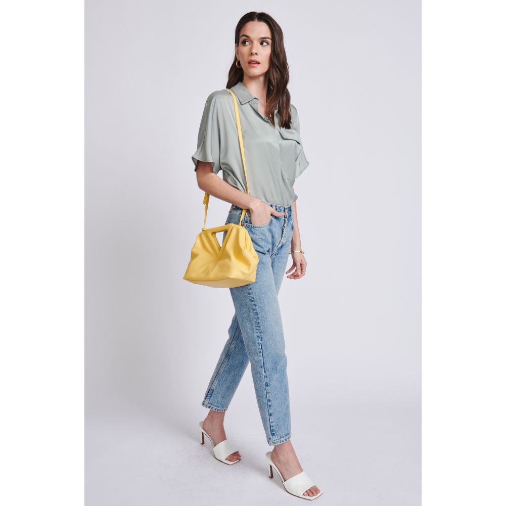 Woman wearing Butter Moda Luxe Kendra Crossbody 842017129073 View 4 | Butter
