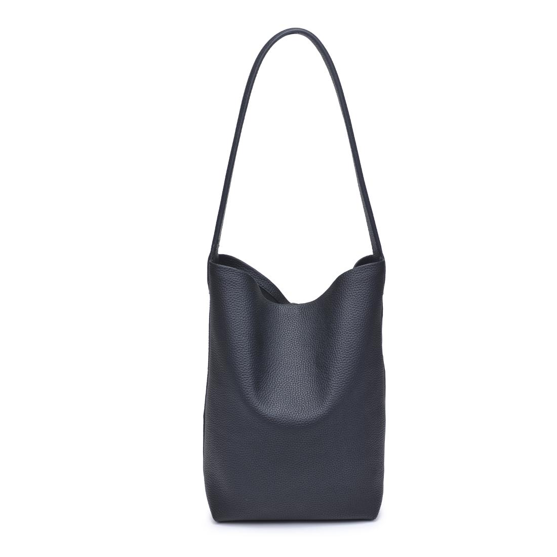 Woman wearing Black Moda Luxe Odette Bucket 842017138969 View 7 | Black