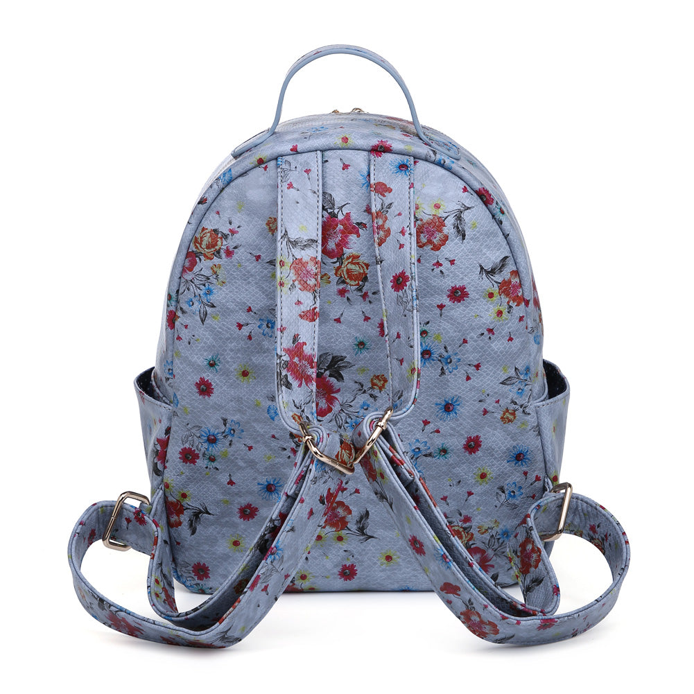 Product Image of Moda Luxe Nancy Backpack 842017119722 View 3 | Blue