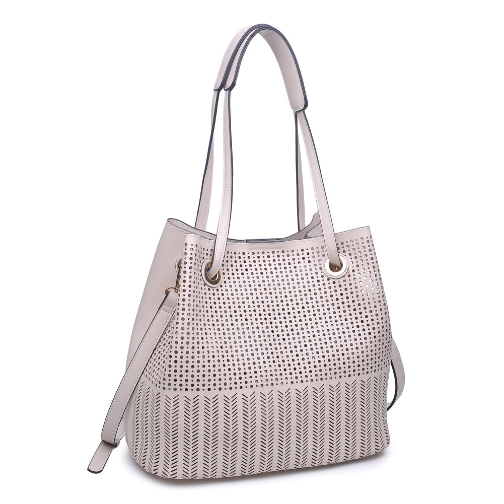 Product Image of Moda Luxe Clara Tote 842017111856 View 2 | Cream