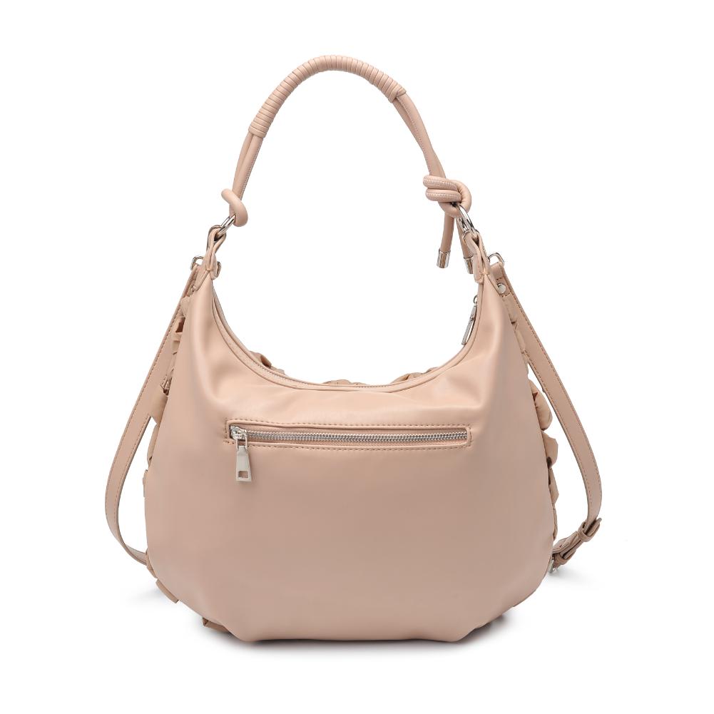 Woman wearing Natural Moda Luxe Leslie Hobo 842017135654 View 7 | Natural