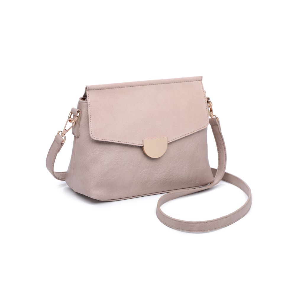 Woman wearing Nude Moda Luxe Abby Crossbody 842017128649 View 6 | Nude