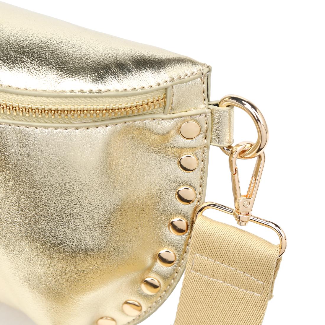 Moda Luxe Gizelle - Metallic Belt Bag 842017141495 View 8 | Gold