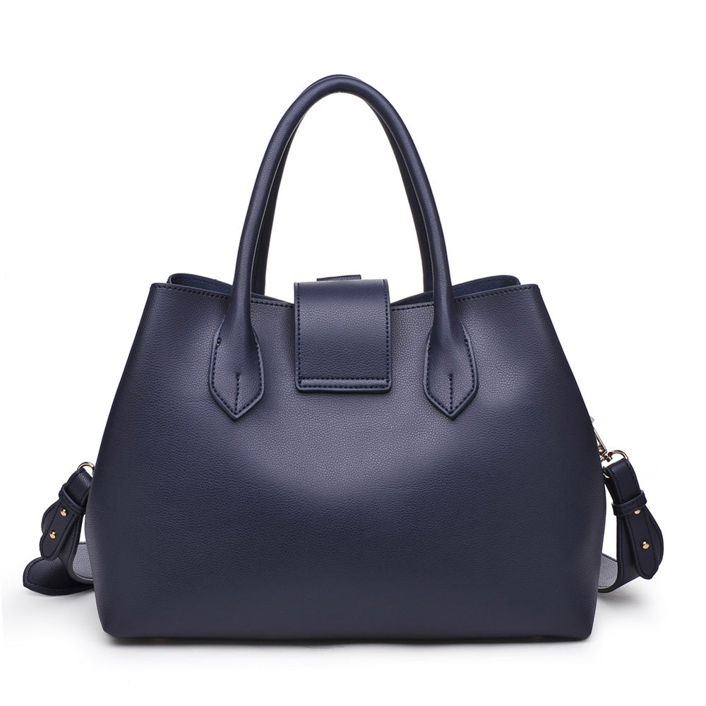 Product Image of Moda Luxe Bianca Satchel 842017116790 View 3 | Navy