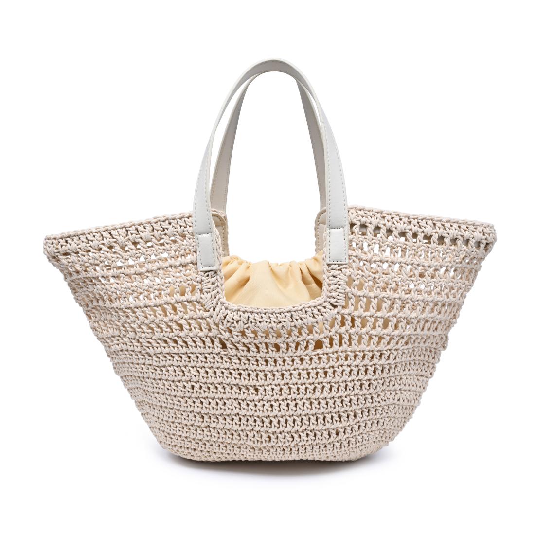 Woman wearing Ivory Moda Luxe Sofia Tote 842017141013 View 7 | Ivory